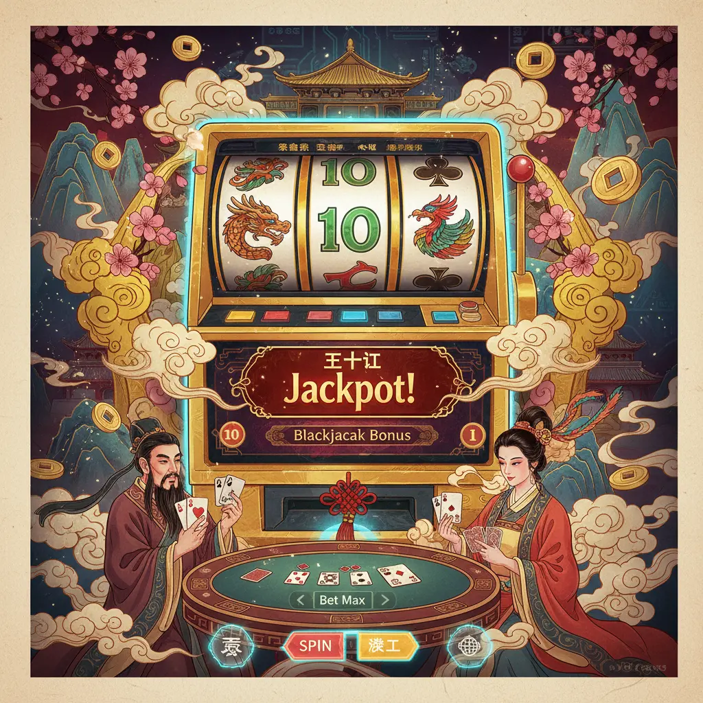 老虎機遊戲 - 二十一點