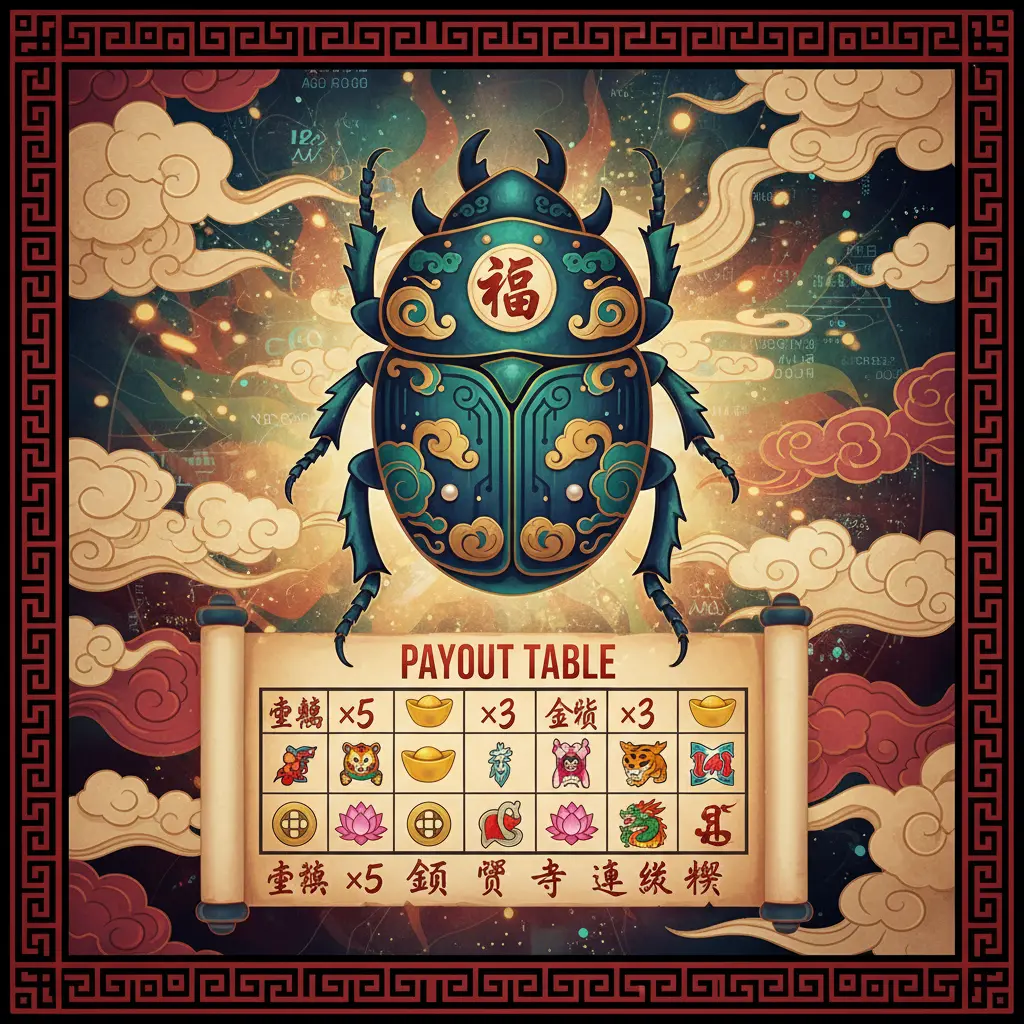 老虎機賠率表 - 聖甲蟲