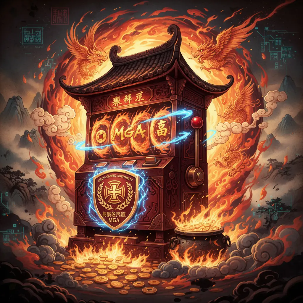 烈焰轉輪老虎機 - 馬爾他牌照MGA