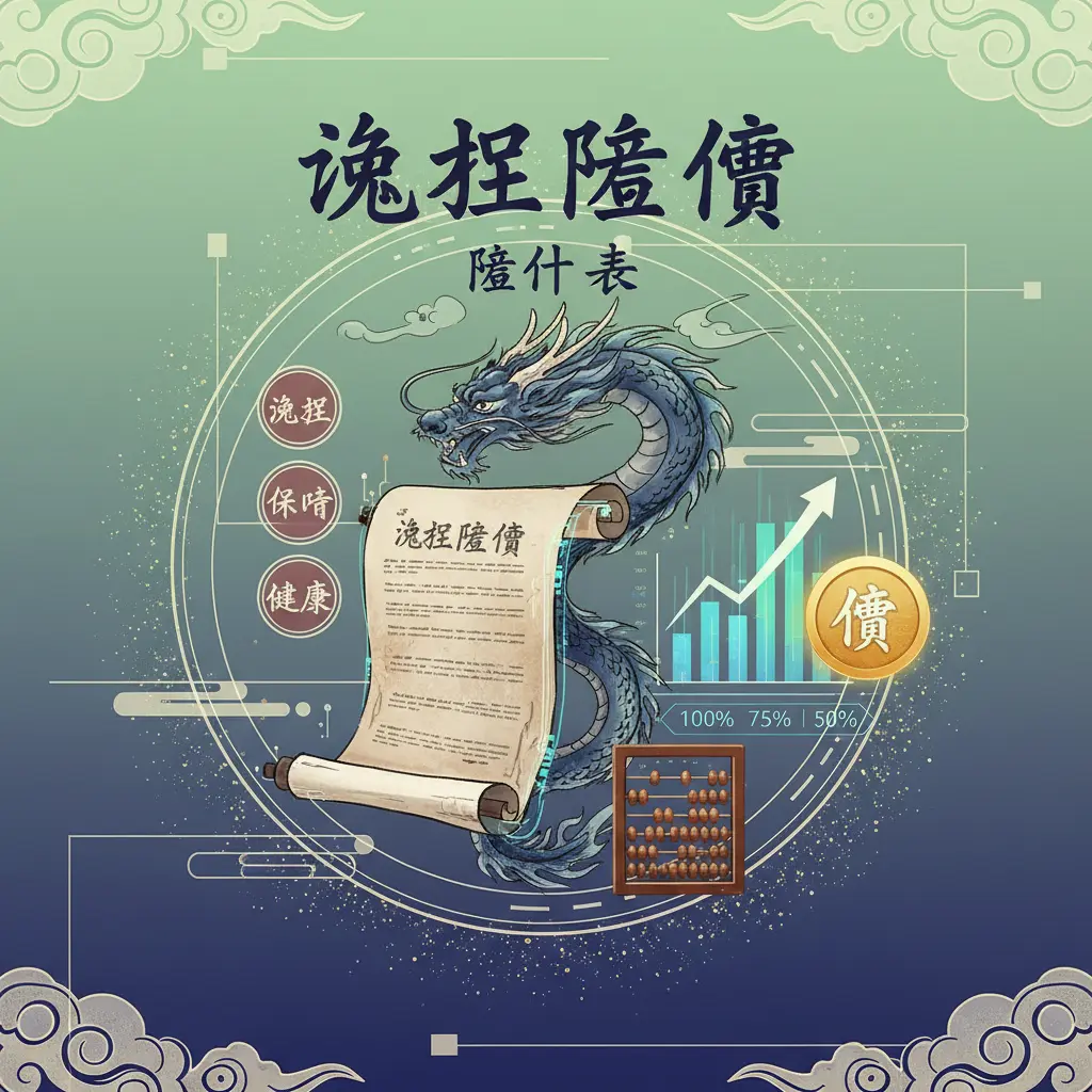 賠付表 - 危疾賠償